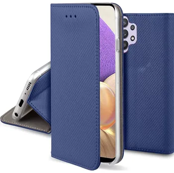 Pouzdro na mobilní telefon Pouzdro s klopou gsmStyle pro Samsung Galaxy A32 5G Peněženka S-Magnet, tmavě modré