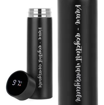 Termoska Termoska Smart LED Černá Termo Dárek Den Učitelů Káva Asistent