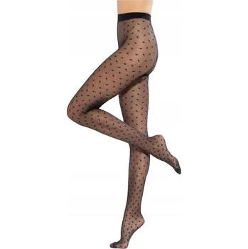 Dámské punčochy Punčocháče Gatta se vzorem, geometrické, černé, 20 DEN, velikost 2