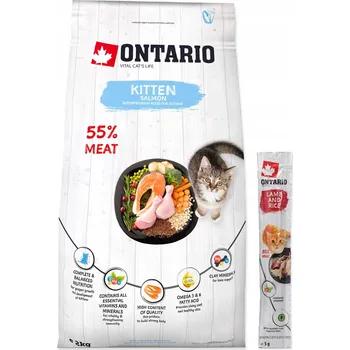 Krmivo pro kočku ONTARIO CAT KITTEN KRMIVO PRO KOŤATA LOSOS 2kg