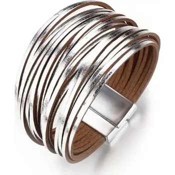 Souprava šperků Fashion Jewelry Dámský náramek vícevrstvý Boho stříbrný