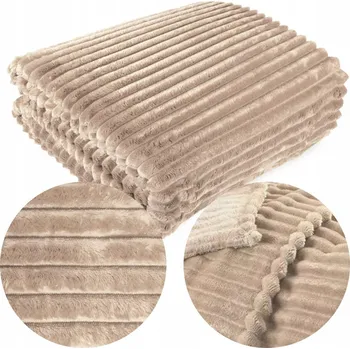 Přehoz na lůžko Deka přehoz na postel měkká pléd 160x200 cm na pohovku MIKROVLÁKNO Jednobarevná