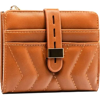 Peněženka Dámská peněženka z ekologické kůže s vložkou na karty Barva: Hnědá