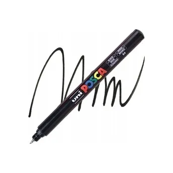 ČERNÝ pigmentový fix NEtoxický UNI Posca PC-1MR, NEZASCHLÝ
