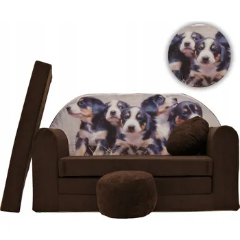 Pohovka Pohovka Tuppi SWM 98 x 168 cm, hnědý velur