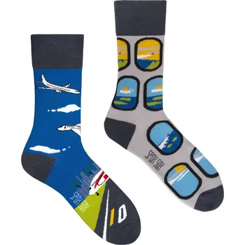 Dámské ponožky Spox Sox Ponožky Letadla vícebarevné velikost 36-39