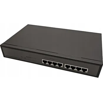 Switch VALUE Ethernet přepínač 10/100, 8 portů, 4x PoE