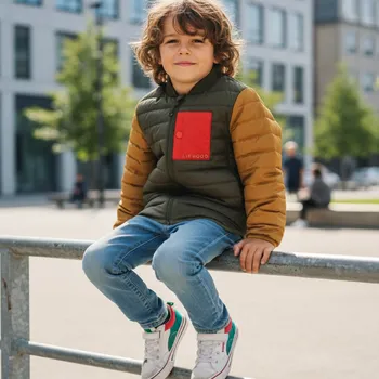 Pánská bunda LIEWOOD Péřová bunda Lauge - Army brown mix Velikost: 5y