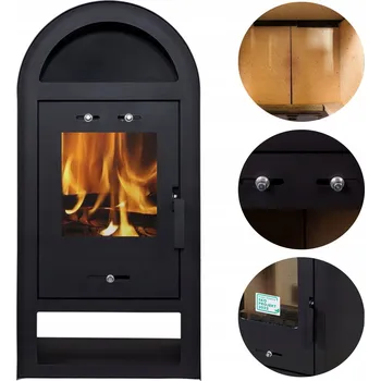 Krbová kamna KAMNA KAMNA KOZA KRB 7,5KW VELKÁ VÝKONNÁ OCELOVÁ HESTIA 97x46x41cm 62kg