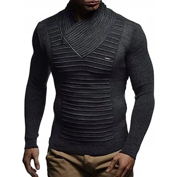 Pánský svetr Leif Nelson svetr LN1535SC vícebarevný s výstřihem do V, velikost M