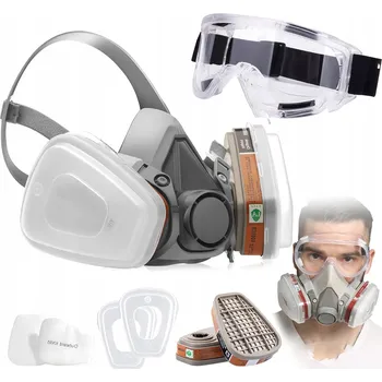 Pleťová maska LAKÝRNICKÁ MASKA SADA POLOMASKA OCHRANNÁ 6200 PROTIPLYNOVÁ PROTIPRACHOVÁ