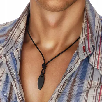 Náhrdelník Kožený náhrdelník s nastavitelnou délkou Local League LN433 65 cm černý