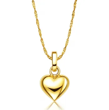 Řetízek Zlatý Řetízek 585 Plné Srdce Srdíčko jako Dárek