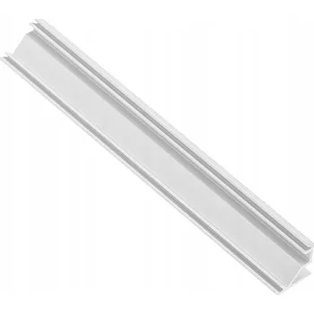 LED osvětlení Hliníkový profil pro LED pásek, rohový, se stínítkem GLAX STANDARD 2m bílý 22x13mm