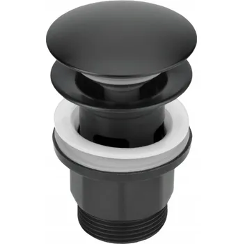 Sifon Zátka Click Clack s přepadem Deante NHC N10P NERO