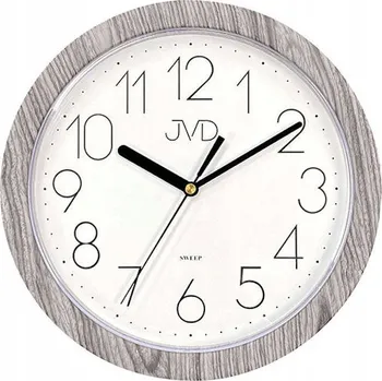Hodiny Čitelné tiché šedé nástěnné hodiny JVD H612.22