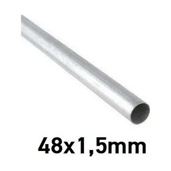Vodovodní potrubí Ocelová pozinkovaná trubka 48x1,5mm, délka 2m (T-48x1.5-ZN-2)