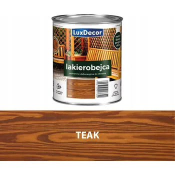 barva a nátěr na dřevo Lazurovací lak LuxDecor 2,2 l hnědý lesk