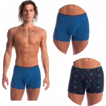 Boxerky Spodní Prádlo Boxerky Lama modré, velikost 4XL