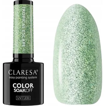 Lak na nehty HYBRIDNÍ UV/LED LAK STUDENÁ ZELEŇ S TŘPYTKAMI