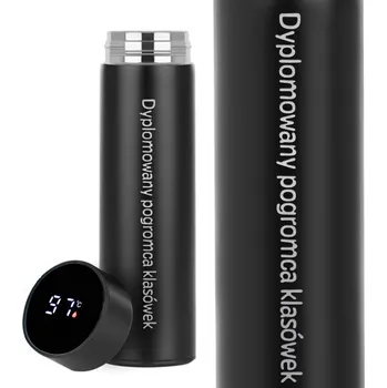 Termoska Termoska Smart LED Černý | Dárek Ke Dni Učitelů | Postrach Písemek