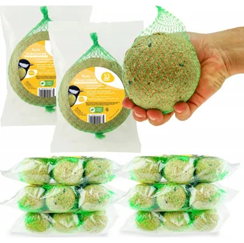 Krmivo pro ptáka LOJOVÉ KOULE PRO PTÁKY KRMIVO KRMNÁ SMĚS SE SLUNEČNICÍ 36x90G + 2x500G