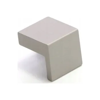 Nábytkové kování Nábytková úchytka knopka šedá kartáčovaná 2 x 2 x 2,2 cm