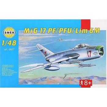 Plastikový model SMER 827 MiG 17 PF/PFU/LIM6M MODEL PLASTOVÝ MODEL 1:48