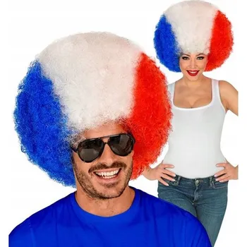 Karnevalová paruka Widmann paruka krátké vlasy modrá afro