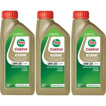 Motorový olej CASTROL EDGE 0W20 LL IV VW 508.00 509.00 motorový olej 15F610 x 3szt 3L