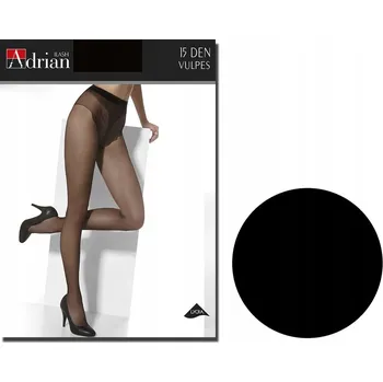 Dámské punčochy Punčocháče hladké Adrian VULPES 15den černé Nero velikost 2