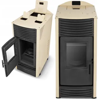 Krbová kamna Kamna, kotel na pelety TOBY 15 kW CO béžová