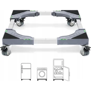 Základna pod pračku se 4 uzamykatelnými kolečky, nosnost 200 kg