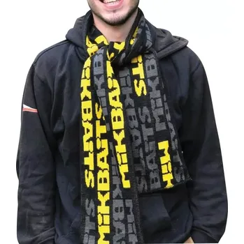 Šála Mikbaits oblečení - Šála černo/šedo/žlutá VÝPRODEJ