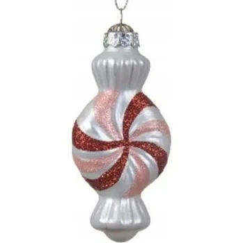 Vánoční dekorace Vánoční Koule - kobliha s barevným posypem