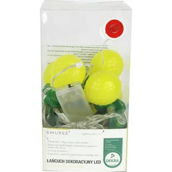 Vánoční dekorace Světelný řetěz Smukee 135 cm na baterie, žlutý