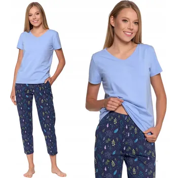 Dámské pyžamo Moraj dámské pyžamo bavlna modré barvy, velikost XXL