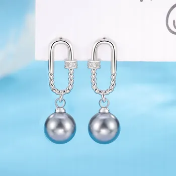 Náušnice Elegantní vintage perlové náušnice, stříbro 925, bílé zlato