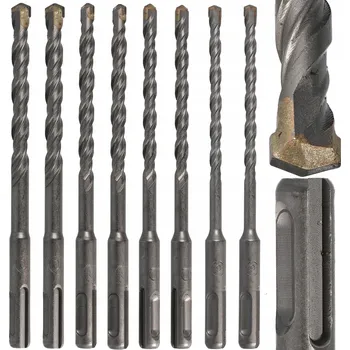 Vrták VRTÁK DO BETONU , KÁMENU A CIHLY SDS-PLUS SADA VRTÁKŮ 6 - 10 MM, 8 KS