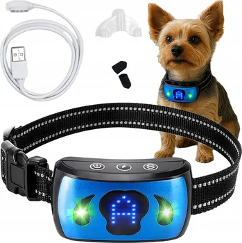 Obojek pro psa Materiálový obojek proti štěkání pro psy Revento vel. L