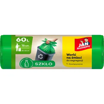 Pytle na odpadky Pytle na tříděný odpad na sklo Chemia 60 l, 16 ks