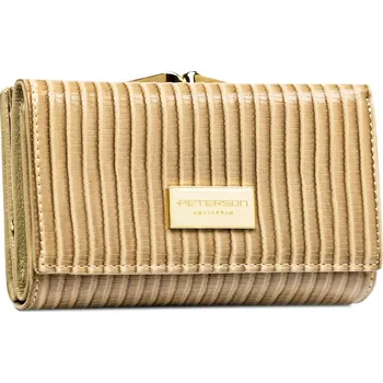 Peněženka dámská peněženka z přírodní a eko kůže s žebrovanou texturou