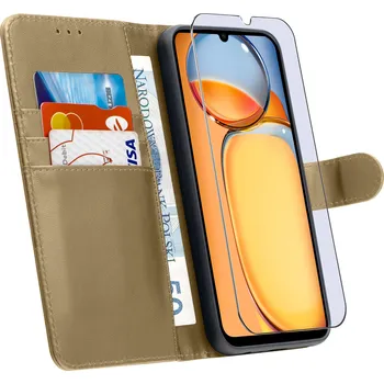 Pouzdro na mobilní telefon Flipové pouzdro KrainaGSM pro Xiaomi A52 zlaté