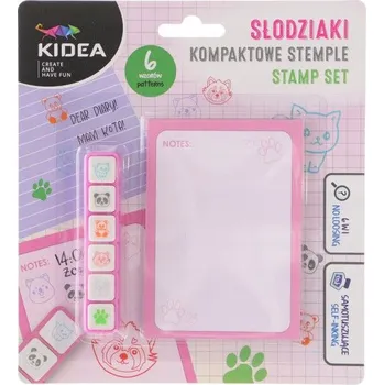 Dětské razítko Kompaktní razítka mazlíčci art set 6 barev Kid