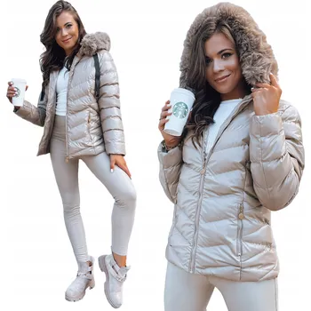 DStreet dámská prošívaná bunda s kapucí Mirial, velikost L