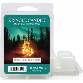 Svíčka Aromaterapeutický vosk Kringle Candle Bourbon Bonfire 64 g