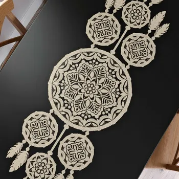 ubrus Žakárový běhoun LEA 45x155 cm béžová MyBestHome