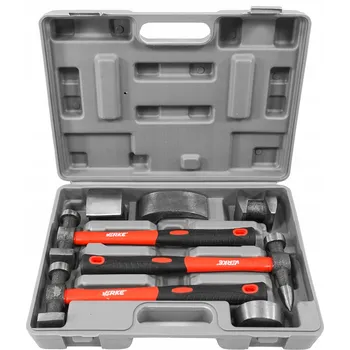 Vrták Karosářská kladiva Verke sada 7 kusů s fiberglassovými násadami