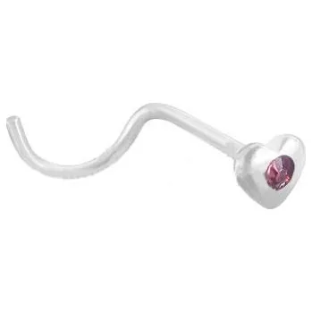 Piercing Piercing ocel do nosu srdce 31 (Šperky srdíčko)