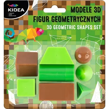 Figurka 3D Modely geometrických tvarů PIKSELE Kidea sada 8 modelů